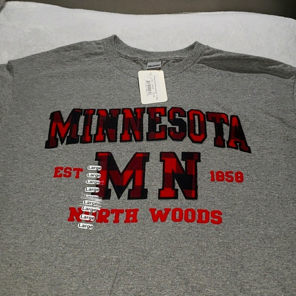 unknown Tops - NWT- Minnesota Buffalo Plaid T-shirt, Women's Sz Large